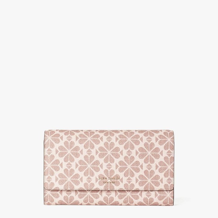 Bolso Clutch Kate Spade Spade Flower Coated Lona Chain Mujer Rosas Multicolor | FGULY7486