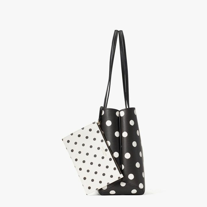 Bolso Tote Kate Spade All Day Sunshine Dot Large Mujer Negras Multicolor | VFKDC0913