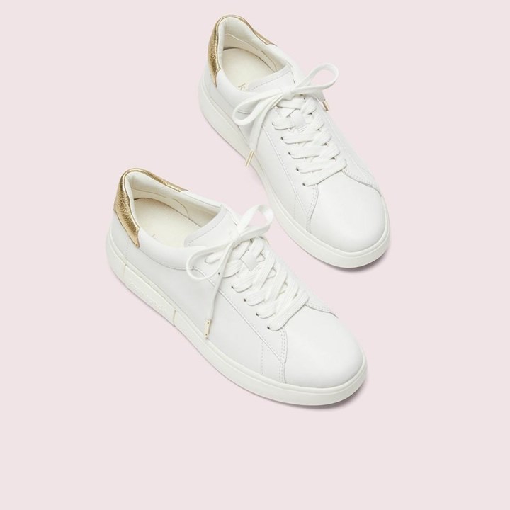 Zapatillas Kate Spade Lift Mujer Blancas Doradas | ELXVB1632
