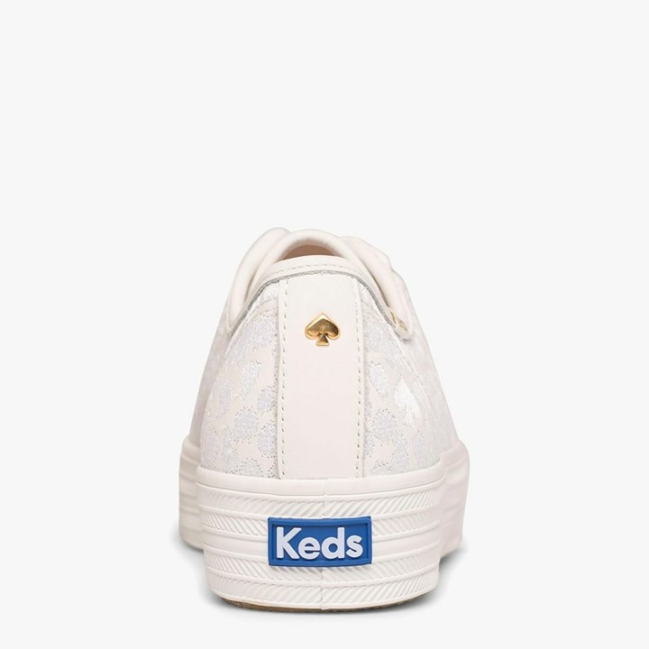 Zapatillas Kate Spade x Keds Triple Kick Embroidered Mujer Blancas | XHTLN1682